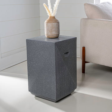 Adrian 20.75" Contemporary Minimalist Square Accent Table - JONATHAN Y